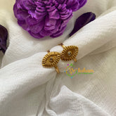 Premium AD Stone Toe Rings -Eye White-G7606